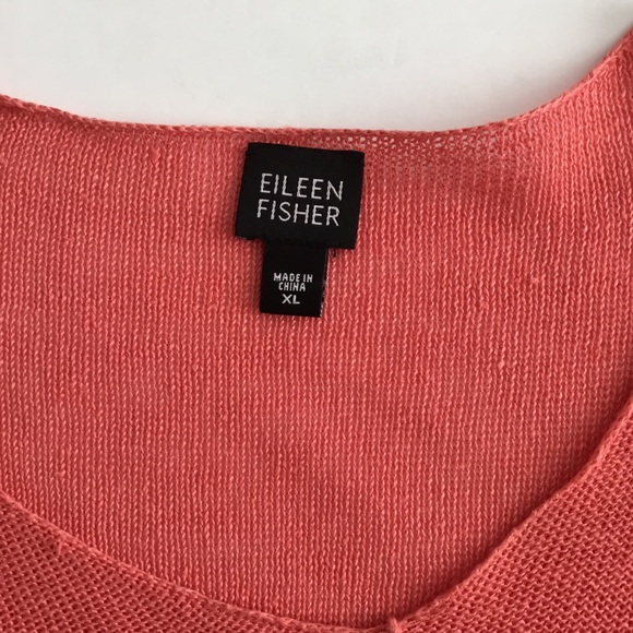 Eileen Fisher Sweater Lightweight 100% Linen Size XL - Picture 4 of 9